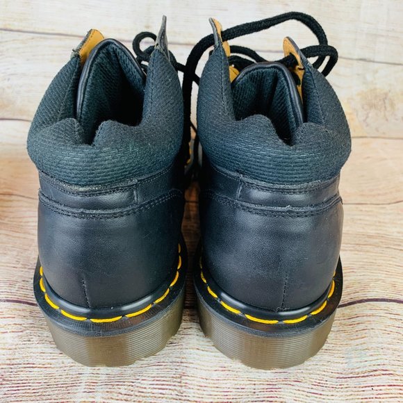 Doc Martens 2128 Black Leather Chunky Ankle Boots UK Size 8/US 10 - Picture 5 of 8